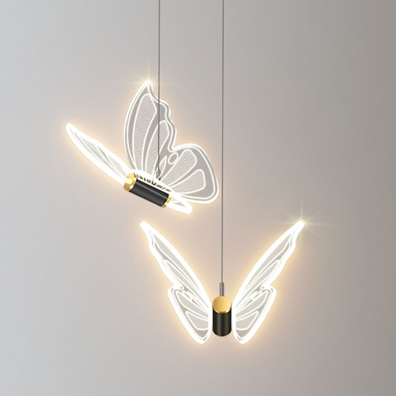 Vlindervormige suspensie hanger eigentijdse hangende hanglampen voor slaapkamer