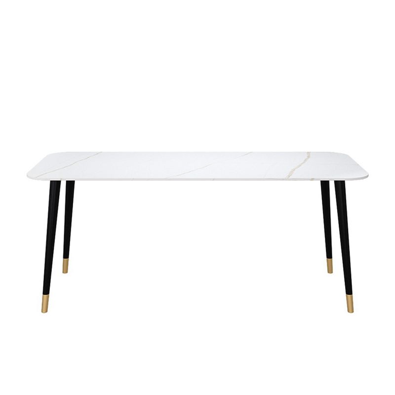 Stone Top Dining Table Contemporary Dining Table with 4 Legs