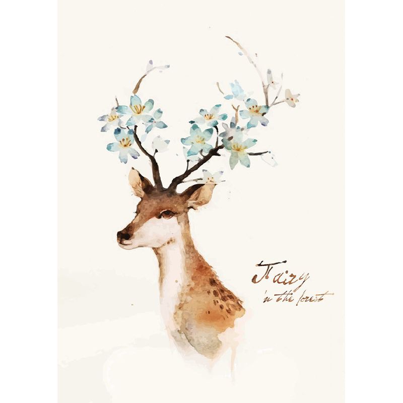 Waterproof Sika Deer Murals Wallpaper Customized Modern Art Wall Decor for Living Room
