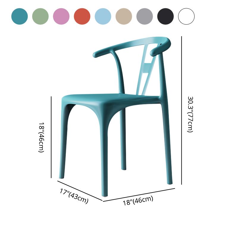 Chaises de restauration en plastique de style moderne