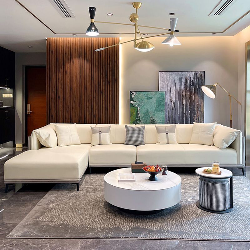 Modern Fuce Custine di cuscino in pelle divano braccio top/cuscini posteriori a cuscinetti sezionali per l'appartamento