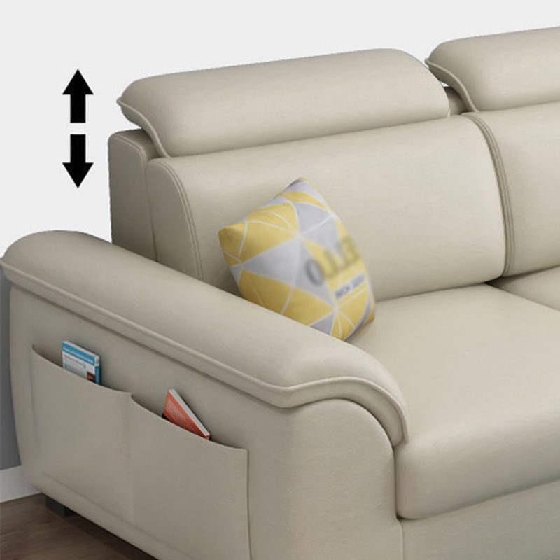 108.26 "L x 62.99" W x 31.49 "H Sofá Sectivo de brazo tapizado