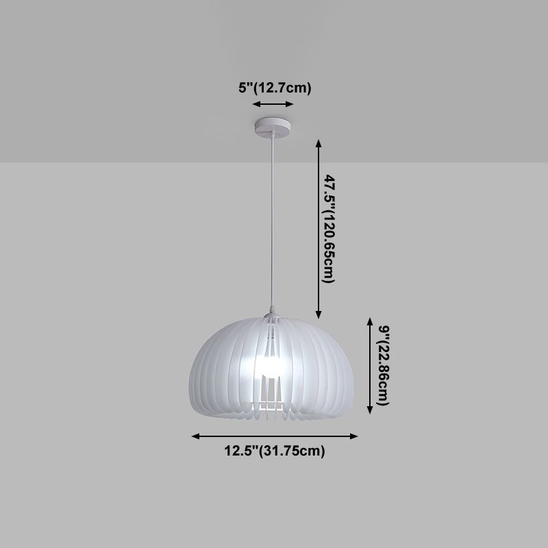 Style moderne Creative Hanging Lamp Acrylique 1 Light Pumpkin Shape Pendante Pendante for Corridor