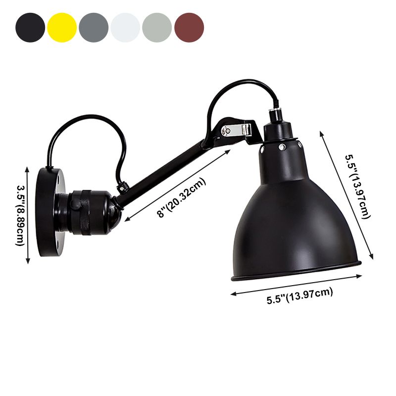 Estilo contemporáneo Luces de apliques de pared ajustables 1 Luz de luz de luz