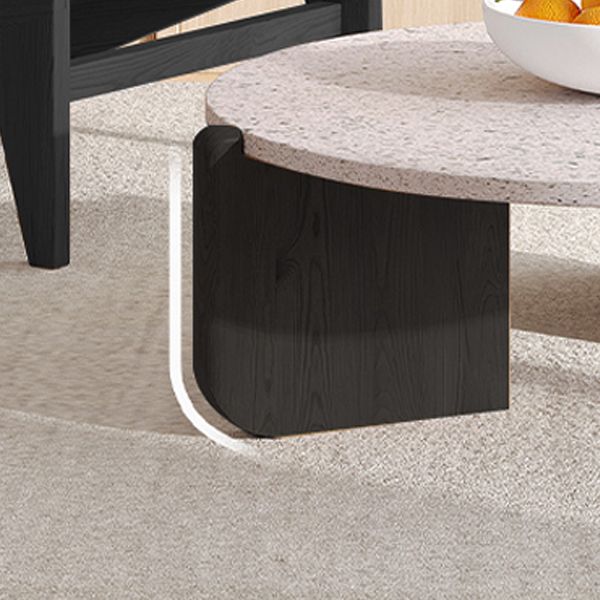 13"H Contemporary Coffee Table 3 Legs Round Coffee Cocktail Table