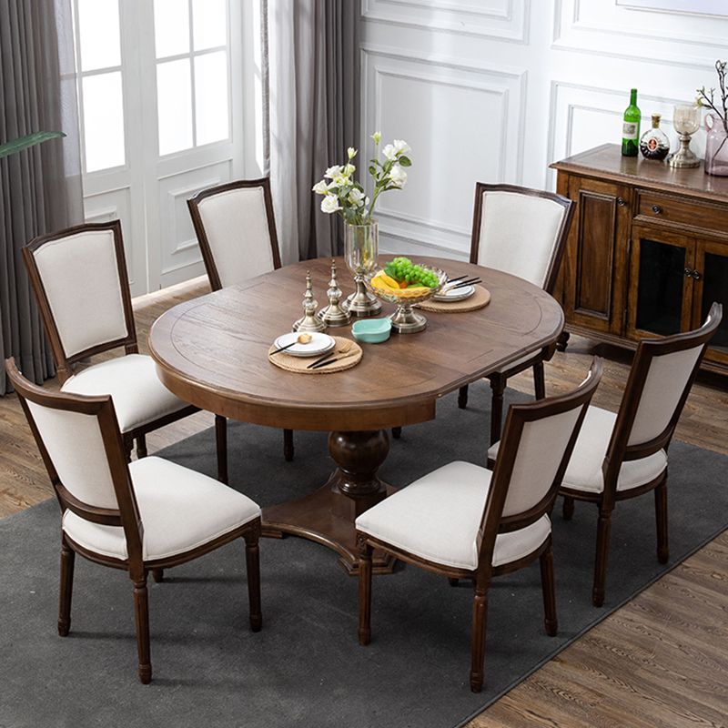 Silla sin brazos de comedor de madera tradicional, silla lateral de comedor con respaldo abierto para uso doméstico