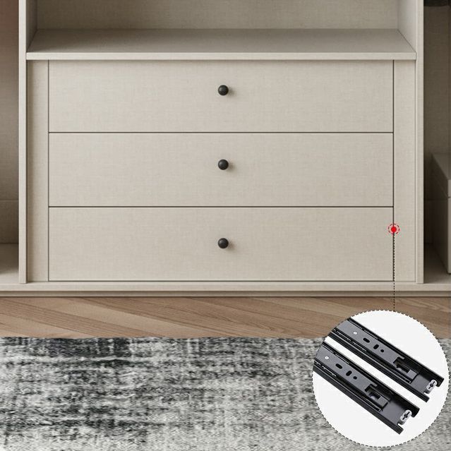 Engineered Wood Wardrobe Cabinet with Drawer Modern Wardrobe Closet