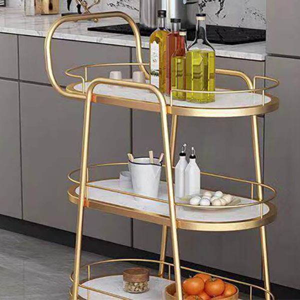 Home Dining Modern Style Prep Table Open Storage Stone Prep Table