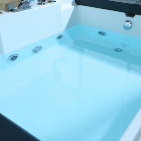 Modern Style Rectangular Bath Acrylic Soaking Drop-in Bathtub