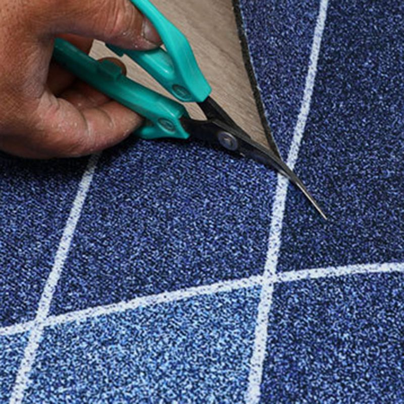 Gray Simple Indoor Carpet Polyester Geometric Rug Anti-Split Backing Area Rug for Home Decoration