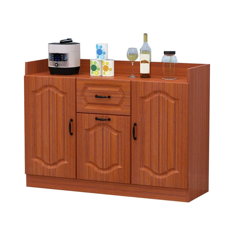Mid-Century Modern Storage Cabinet Square Accent Cabinet with Drawer