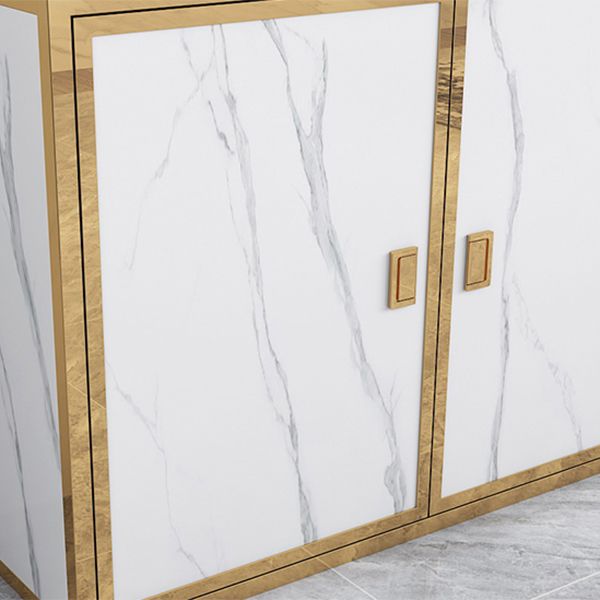 11.81 "W libreria in stile glam in stile libreria aperta con armadi per la casa dell'ufficio