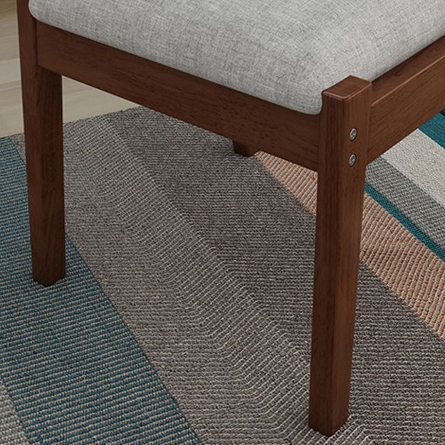 Contemporary Style Dining Chairs Dining Arm Side Chair with Wooden Legs