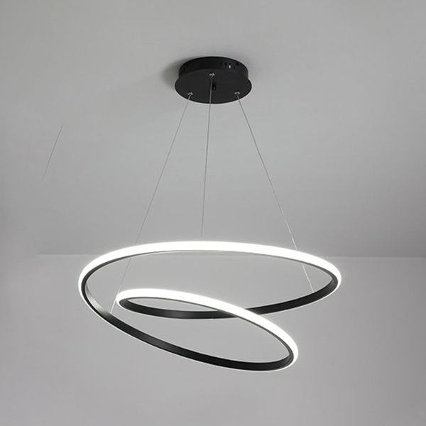 Modern Style 1-Light Suspended Lighting Fixture Acrylic Twist Pendant Chandelier