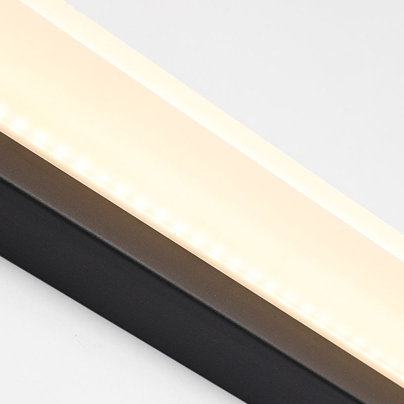 Linear Wall Mounted Mirror Front Modern Minimalist Style Acrylic Vanity Wall Light Fixtures