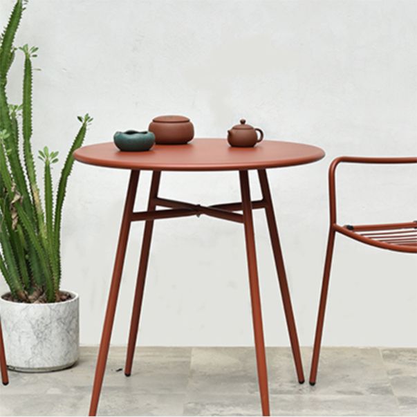 Modern Bistro Dining Table Set 1/3/5 Pcs Metal Patio Dining Table and Chairs