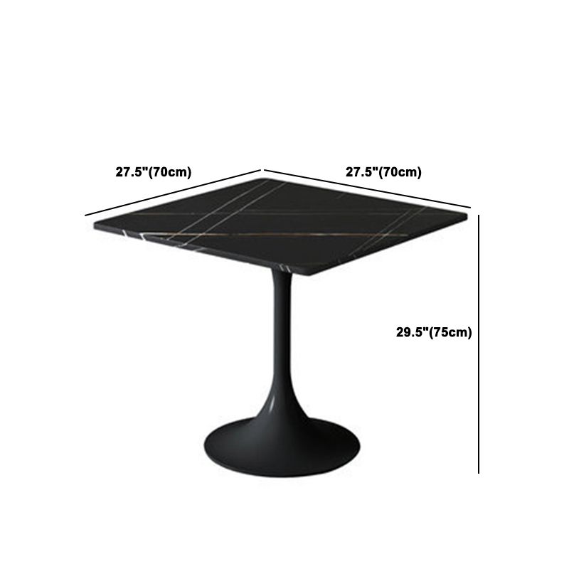 Modern Style Sintered Stone Dining Set Round 1/2/5 Pieces Dining Set for Home Use