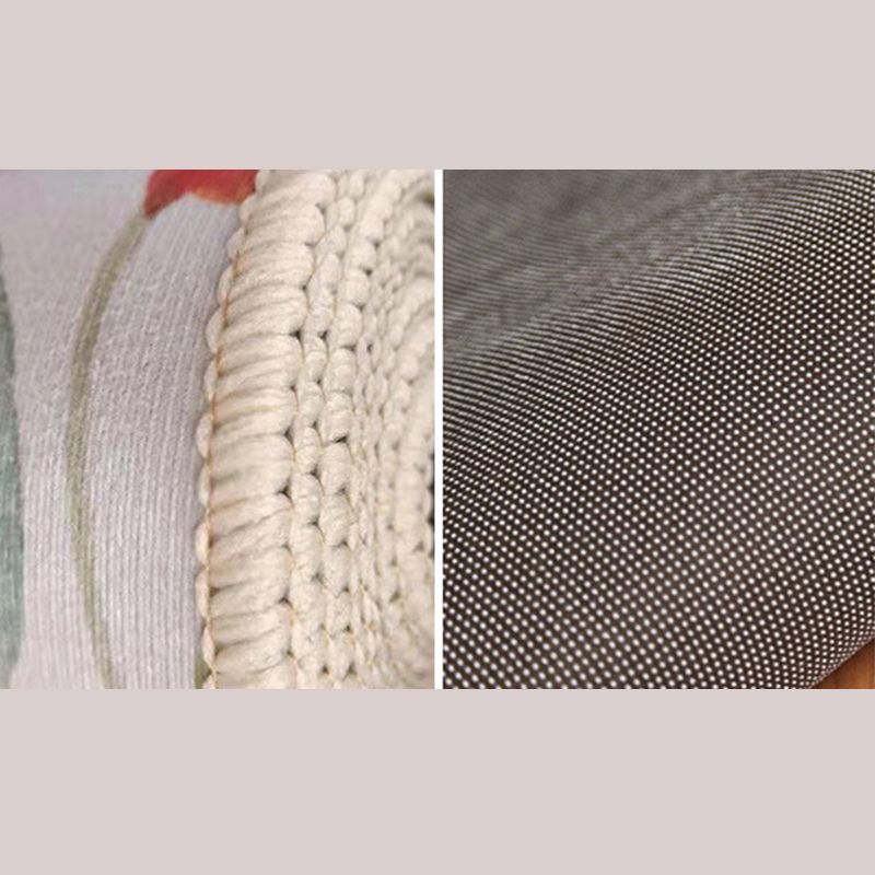 Abstract Marble Print Rug Polyester Area Carpet Non-Slip Backing Carpet for Living Room