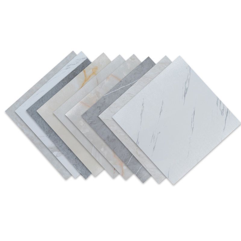 Modern Vinyl Tile Plastic Peel and Stick Marble Look Fade Resistant Tile Flooring