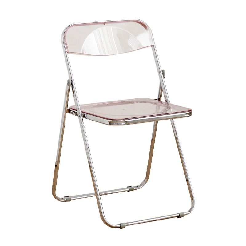 Contemporary Folding Open Back Metal Armless Dining Chairs(Set of 4/8)