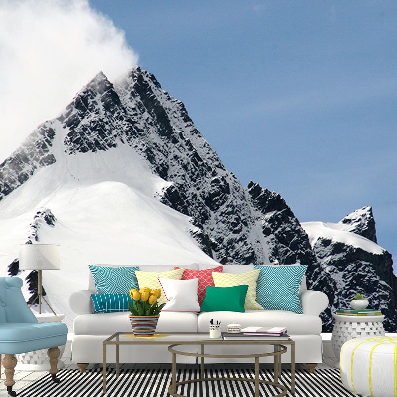 Mountain Scenery Mural Personalized Minimalist Wall Covering for Living Room