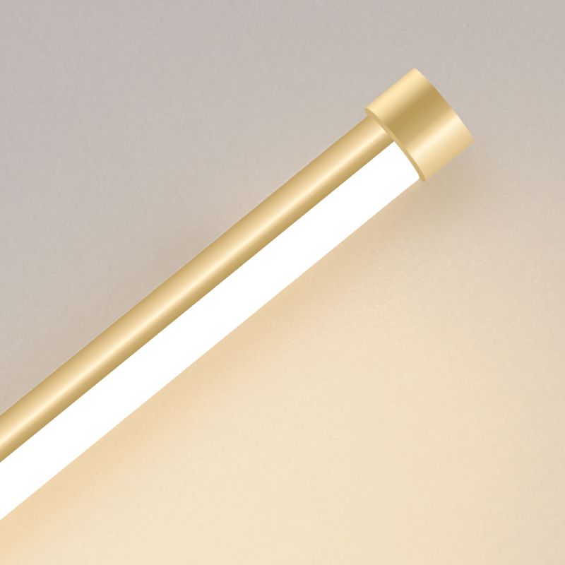 Modern Style Linear Shape Wall Sconce Metal 2 Light Wall Lighting for Bedside