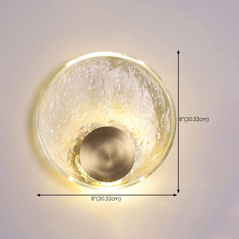 Modern Crystal Shade Wall Lighting Fixtures 1-Light Wall Lamp for Bedroom