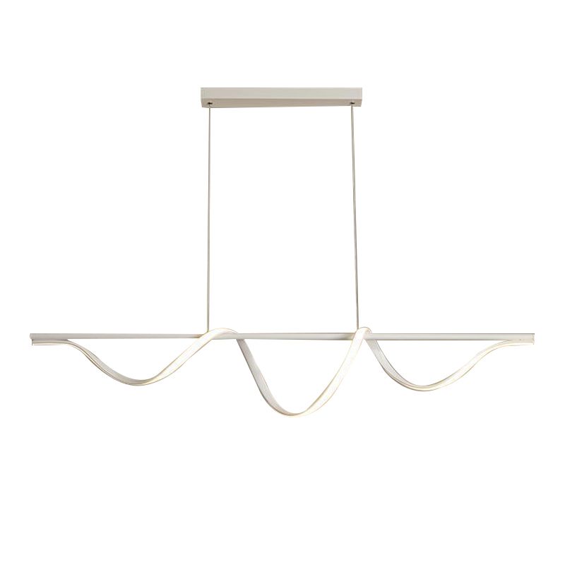 Modern Single White Kitchen Island Lighting LED Island Pendant Lighting
