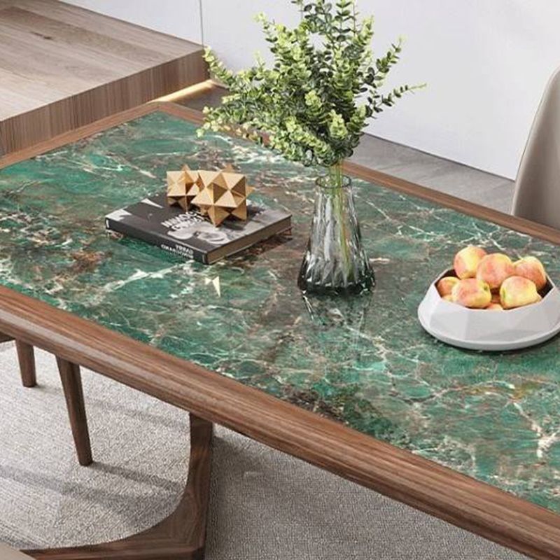 Rectangular Modern Dining Table Set 1/4/7 Pcs Dinette Set with Solid Wood Frame