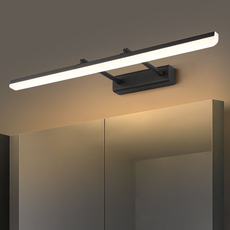 Modern Minimalist Style Linear Vanity Lighting Fixtures Plastic Vanity Sconces