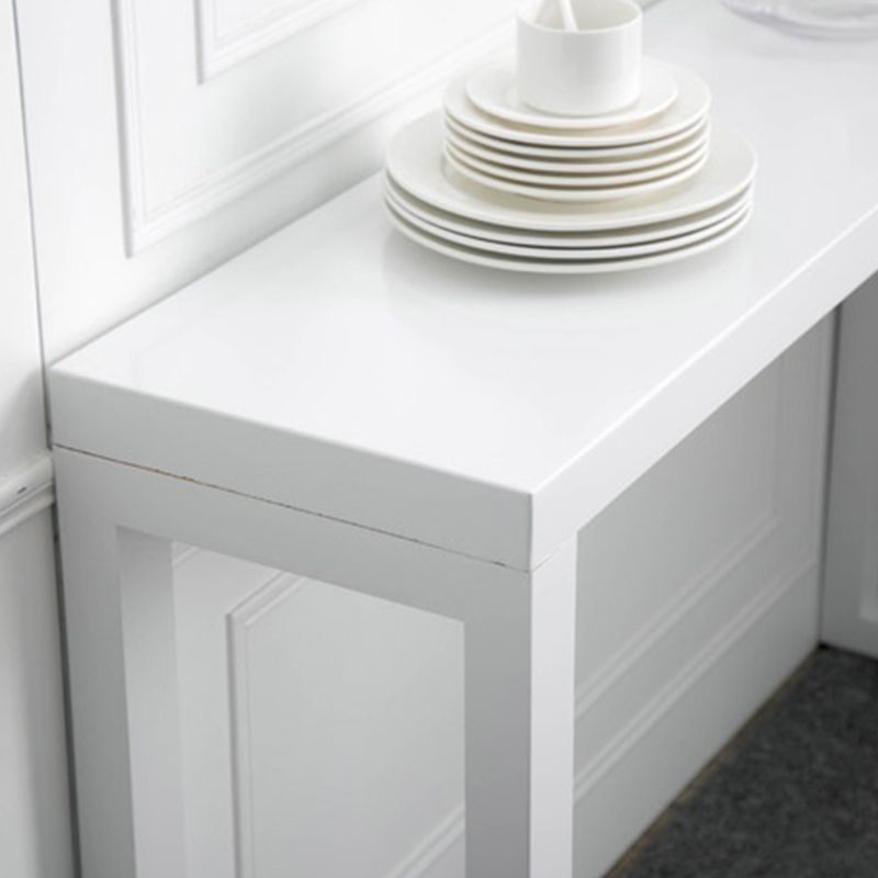 Rectangle Solid Wood Console Table Pine Wood Accent Table for Hall
