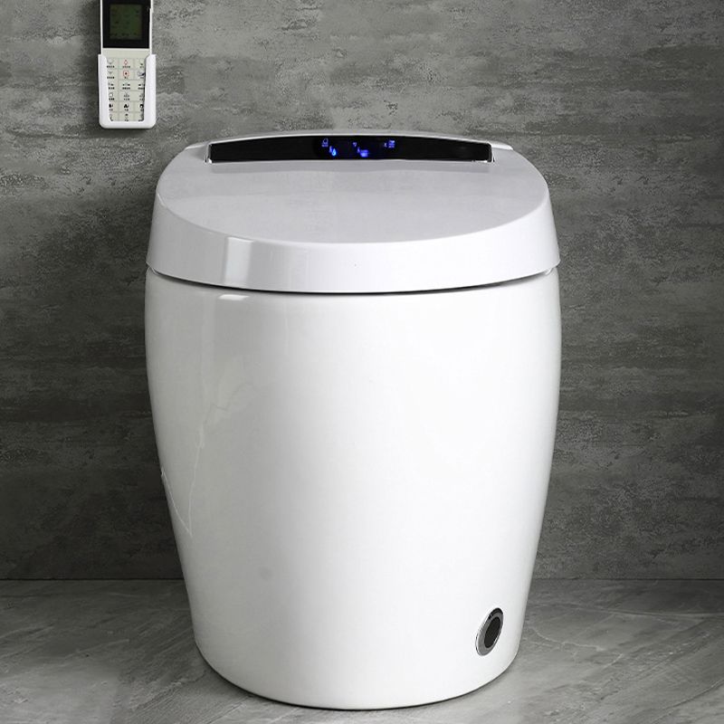 Modern Concealed Tank Toilet Bowl Skirted ABS Floor Mount Flush Toilet with Seat