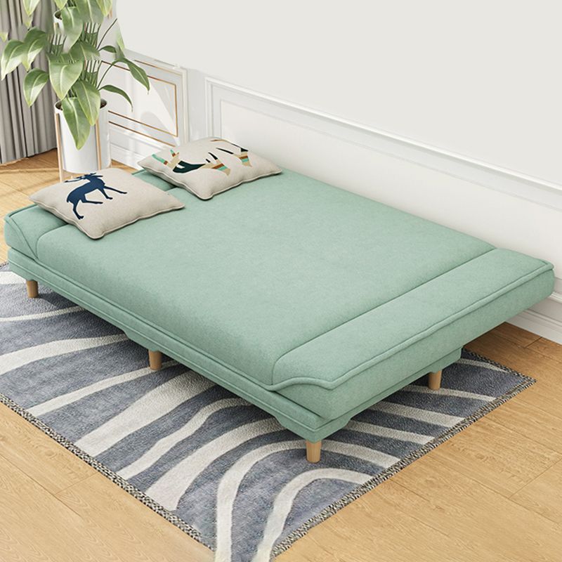 31.5 " H Contemporary Linen Armless Convertible Sleeper Sofa