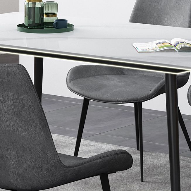 Mesa de comedor rectangular de estilo moderno muebles de 4 pies para el comedor