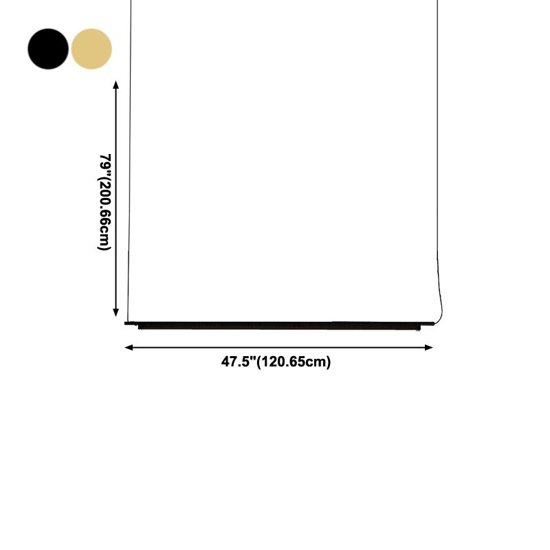 Contemporáneo de luz lineal de luz lineal 1 luces de la isla ligera