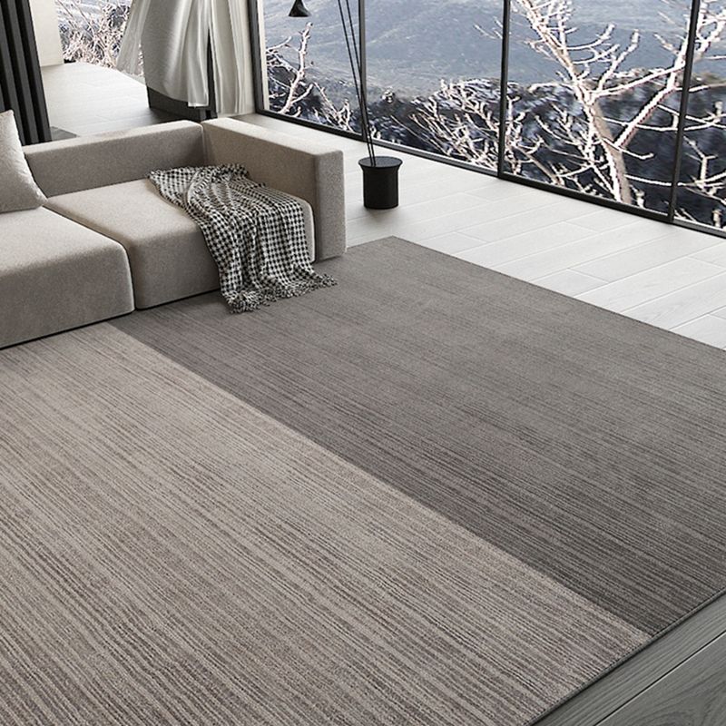 Chic Modern Carpet Solid Color Polyester Area Rug Stain Resistant Area Rug for Living Room