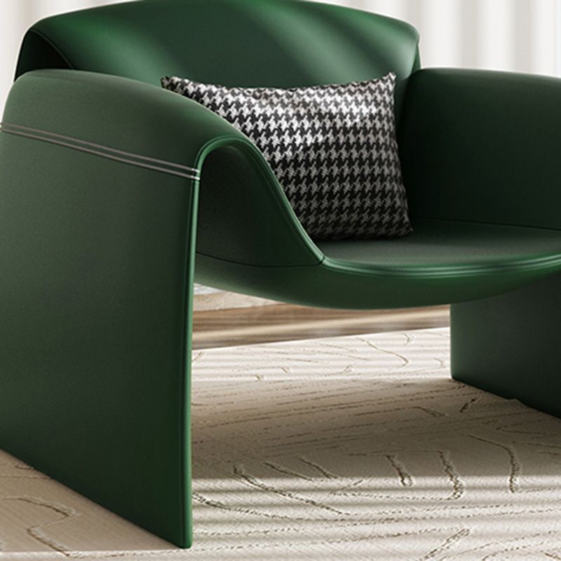 37.4" Wide Faux Leather Armchair Arms Included Chair for Living Room