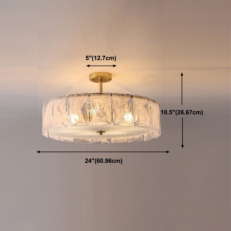 Multi -Licht zylindrische Deckenleuchte moderne Glasdecke Beleuchtung für Wohnzimmer
