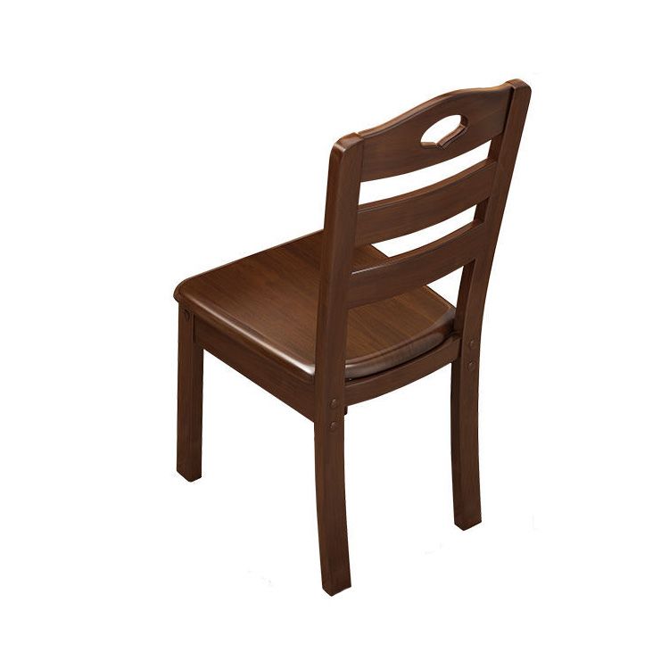 Contemporary Wood Kitchen Dining Side Chair Ladder Back Side Chair