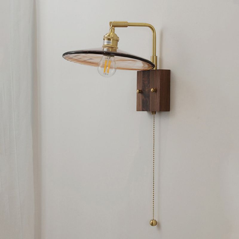Minimalist Glass Shade Wall Light Fixture Industrial Wall Light Sconce for Bedroom
