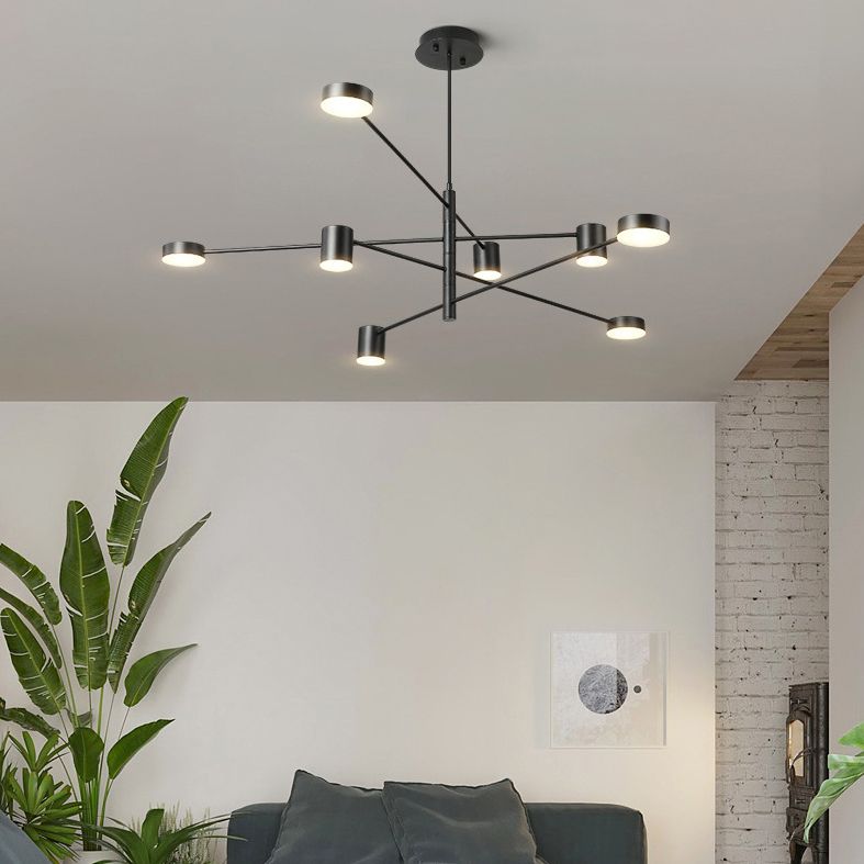 Lampada a sospensione ombreggiata in metallo Stile SEMPLICITÀ LA LADAGGIO PENDANTE LAMO IN NERO