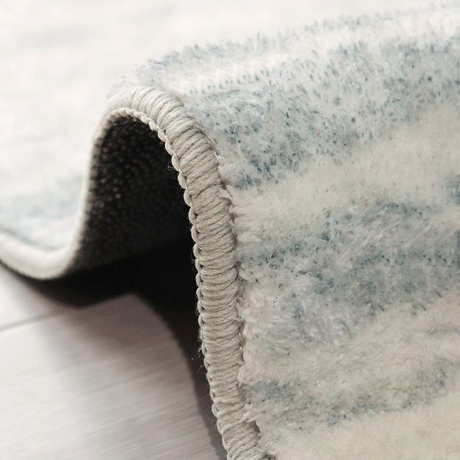 Apricot Tone Simplicity Indoor Rug Polyester Color Block Carpet Non-Slip Backing Rug for Bedroom