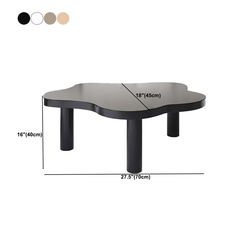 Scandinavian Wooden Coffee Table Free form 3 Legs Coffee Table Set for Bedroom