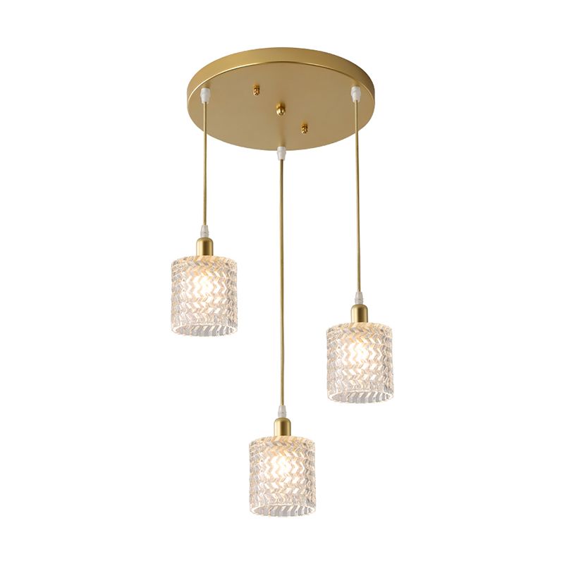 Bar Hanging Pendant Light Vintage Glass Ceiling Pendant Light with 3 Lights