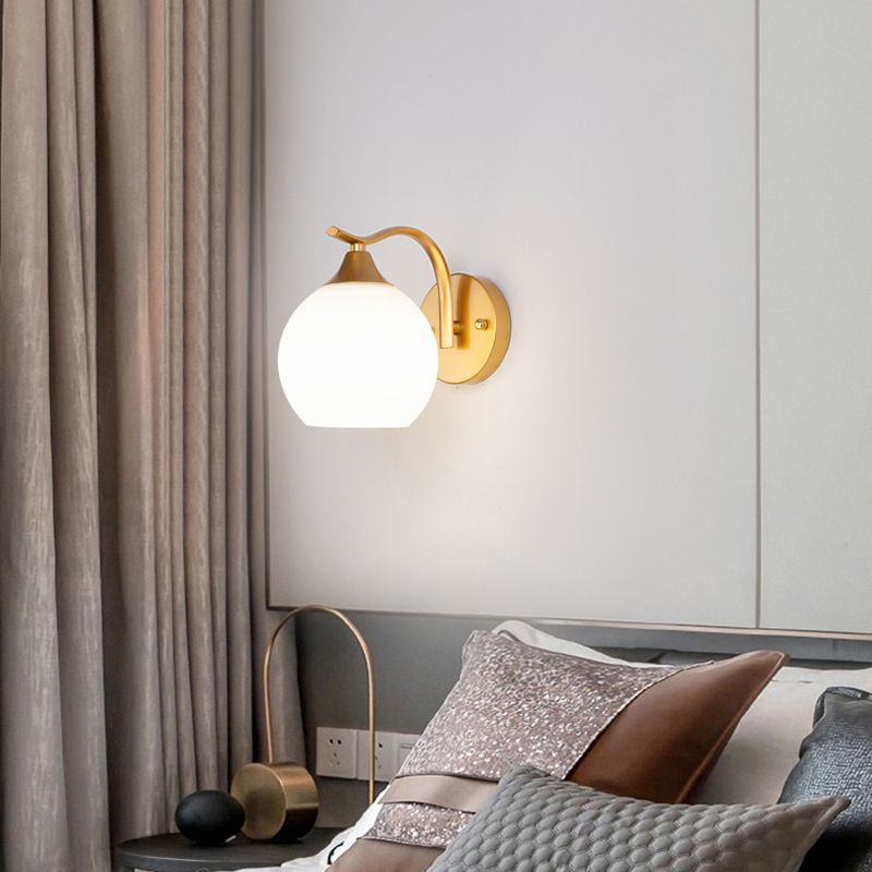 Hedendaagse stijl Orb wand gemonteerd licht glas 1 lichte wand gemonteerd lamp