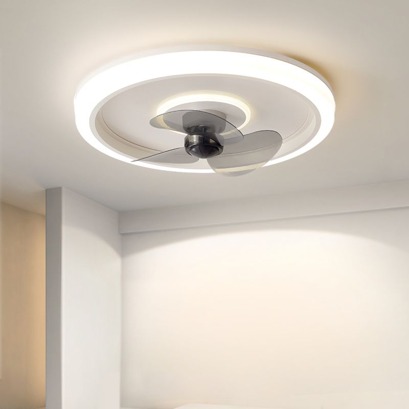 Modern Style Ceiling Fan Lighting Metal 1 Light Ceiling Fan Lighting for Dining Room