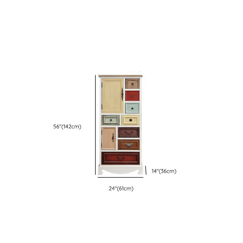 Coastal Storage Chest Dresser Solid Wood Storage Chest with 8/10/11/12 Drawers