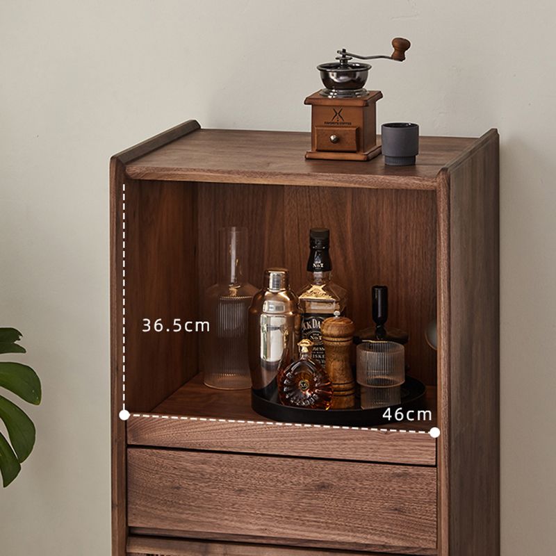 Mid-Century Accent Cabinet Bar Pulls Handle Design Storage Cabinet