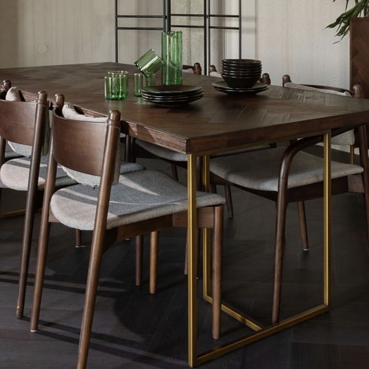 Traditional Luxury Table Rectangle Dining Site Table with Double Pedestal