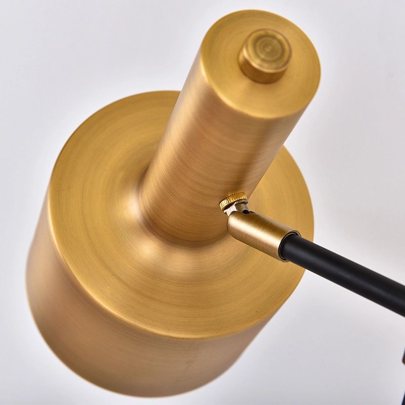 1-bol slaapkamer tafellicht moderne koperen nachtverlichting met granaat metalen schaduw